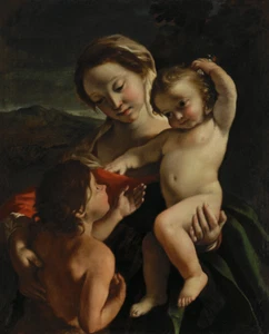 Madonna and Child | Giovanni Lanfranco | Renaissance Baby Jesus Biblical Print - Picture 1 of 9