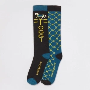 Toggi Ladies Eco Twin Pack Socks Peacock/Navy blue - Picture 1 of 1