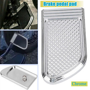 Chrome Brake Pedal Pad Cover For Harley Fatboy Heritage Softail Road King FLHR
