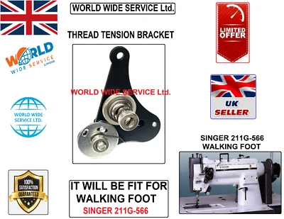 SINGER 211G-566 WALKING FOOT THREAD TENSION BRACKET INDUSTRAL SEWING MACHNE PART - Image 1 of 4
