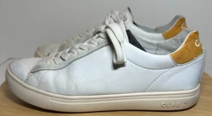 Clae Los Angeles Women's Sneakers White Leather Low Top Size 5.5 - Picture 1 of 13