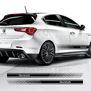 Bandas Adhesivo Alfa Romeo Giulietta Mito Adhesivos Lados Cuatrifolio - Imagen 1 de 1
