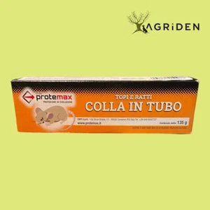 COLLA PER RATTI TOPI RODITORI SCARAFAGGI IN TUBO PROFESSIONALE 135 g - PROTEMAX - Foto 1 di 1