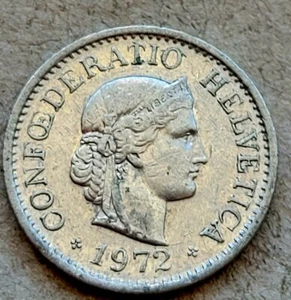 1972 Switzerland 10 Rappen KM# 27 SELLER - Picture 1 of 2