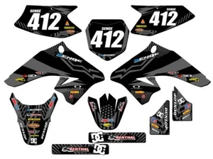 All Years DRZ 50|70 MAYHEM Black Senge Graphics Kit Compatible with Suzuki - Imagen 1 de 10
