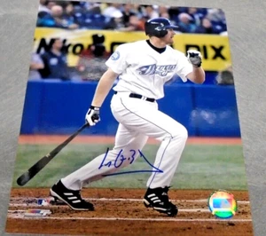 1990'S MLB LYLE OVERBAY AUTOGRAPHED PHOTO TORONTO BLUE JAYS BASEBALL 1ST BASE - Picture 1 of 5
