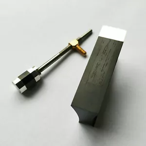 4/4 Silber Passform Ebenholz Frosch mit Schraubknopf Passform Geigenschleife Ebenholz Rutsche - Bild 1 von 3