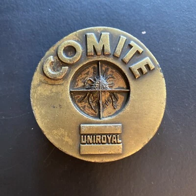Hebilla de cinturón de latón uniroyal "COMITE" Foto 1 de 2