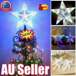 LED Star Light Christmas Tree Topper Treetop Lights Xmas Party Decor Ornament AU - Picture 1 of 23