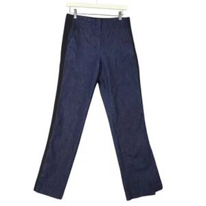 Jeans donna RAG & BONE smoking righe gamba dritta TG 4 29X31 orlo a spacco lavaggio scuro - Foto 1 di 8
