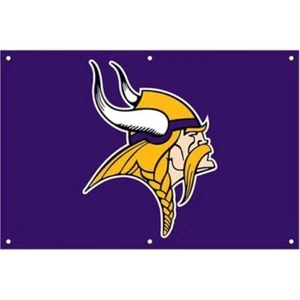 Minnesota Vikings 2' x 3' Fan Banner – Applique & Embroidered NFL Flag - Picture 1 of 1