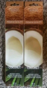 Coconut Incense Sticks Hosley 2 Packs of 40 = total of 80 sticks - Picture 1 of 2