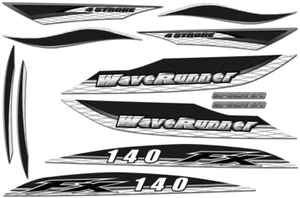 Kit de calcomanías para Yamaha FX140 Waverunner FX140A FX 140 Jet Ski gráfico 2002-2004 BK - Imagen 1 de 2