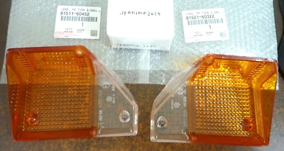 Toyota Land Cruiser 70 Front Turn Signal Lamp Lens LH+RH set Genuine OEM Parts* Foto 1 de 3