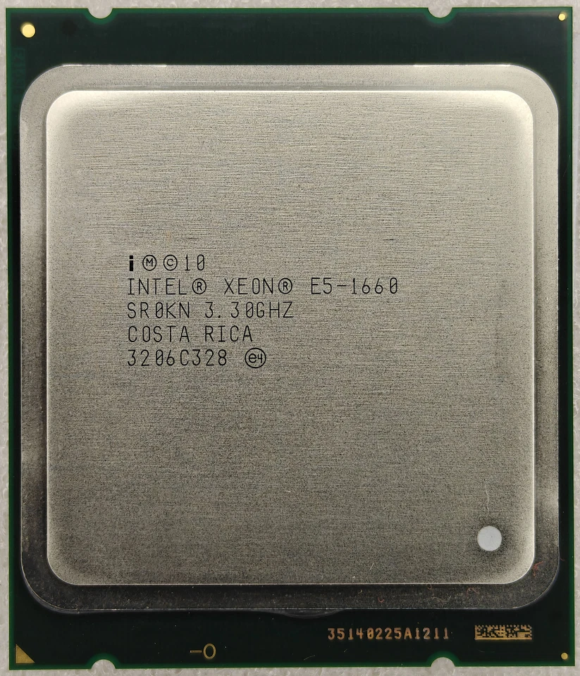 Intel Xeon E5-1660 3.3 GHz LGA2011 6 cores 12 T SR0KN CPU Processor 15 MB - Image 1 of 2