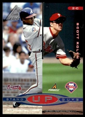 1998 Pinnacle Inside Stand Up Guys NOMAR GARCIAPARRA SCOTT ROLEN - Image 1 of 2