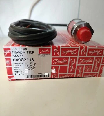 1PC Danfoss AKS33 060G2118 Pressure Transmitter 0-20bar - Image 1 of 2