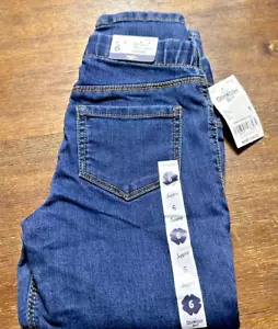NEW OshKosh B'gosh Girls Blue Jean Jegging Size 6 Adjustable Waist - Picture 1 of 8