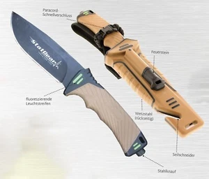 StatGear Jagd- und Rettungsmesser mit Gurtschneider Feuerstarter Diamantschärfer - Bild 1 von 2