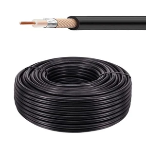 RG58 Koaxialkabel 100 Fuß 50 Ohm verlustarm flexibel geschirmte Antenne Verlängerung... - Bild 1 von 6