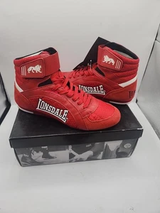 Zapatos de boxeo Lonsdale Swift Boot. Talla 6. Rojo. Nuevo con caja - Imagen 1 de 13