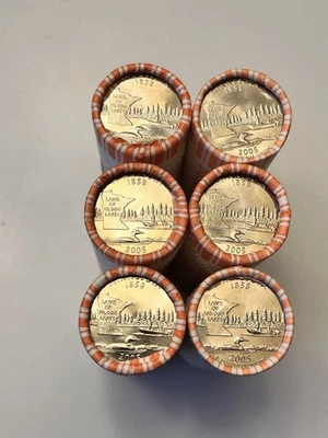 6 Rolls 2005-D Minnesota State Quarters Bank Wrapped - See Description - Image 1 of 3
