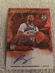 Aros NBA 2024-25 THANASIS ANTETOKOUNMPO Hot Signatures Autograph Bucks - Imagen 1 de 3