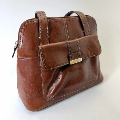 Bolso de hombro de cuero fósil marrón Alma de colección Foto 1 de 4