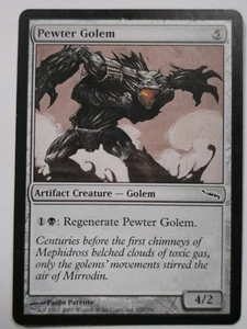 Magic the Gathering MTG Pewter Golem (227) Mirrodin LP - Picture 1 of 3