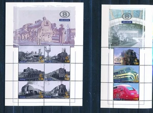 XE55849 Belgium railroads locomotives trains sheets XXL MNH - Picture 1 of 1