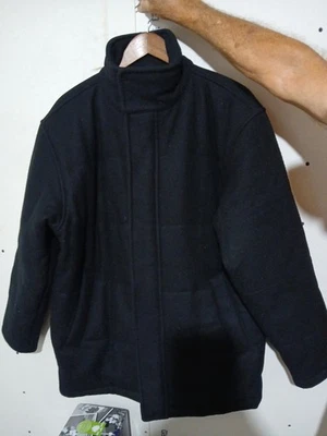 Perry Ellis Portfolio Wool Blend Full Zip Coat/Jacket Black Size M - Image 1 of 4