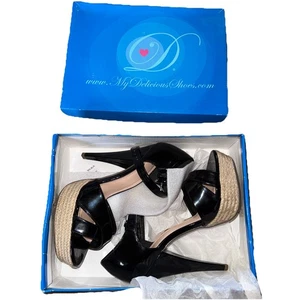 My Delicious Shoes Black Heels 9 - Picture 1 of 7