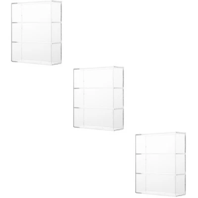  3 Stück Puppenhaus Möbel Zubehör Vitrinenregal für Miniaturen - Bild 1 von 4