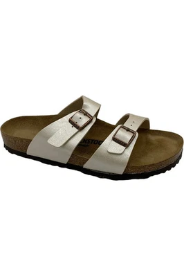 Sandalia Birkenstock para mujer Sydney Graciosa blanca perla Foto 1 de 3