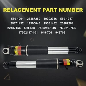 2x For 2007-2014 Cadillac Escalade GMC Yukon Rear Shock Absorber Struts Magnetic - Picture 1 of 6