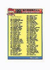 1991 Topps Micro #656 Checklist 5 COR Vicente Palacios7 Jose Li - NM-MT