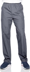 Landau Men's Relaxed Fit 7-Pocket Scrub Pants,Steel Grey, SLG - Picture 1 of 3