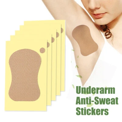 Disposable Underarm 20PCS Anti-Sweat Stickers Armpit Foot Sweat Pads Non Visible - Image 1 of 4