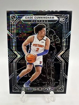 2021 Obsidian Basketball Cade Cunningham Electric Etch Asia RC Pistons #151 - Image 1 of 2