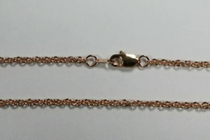 14k 14kt Rot Rotgold 16" 18" 20" 24" 2,1mm Kabel Kette Karabinerverschluss - Bild 1 von 3