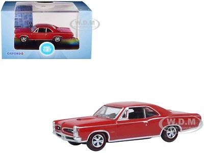 Pontiac Gto Montero 1966 rojo 1/87 (Ho) coche modelo diecast de Oxford 87pg66002 Foto 1 de 4