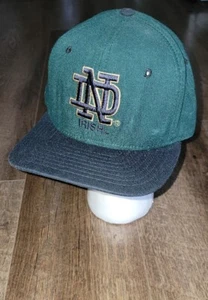 Vintage 90s Notre Dame College Fighting Irish New Era Pro Model Snapback hat - Picture 1 of 4