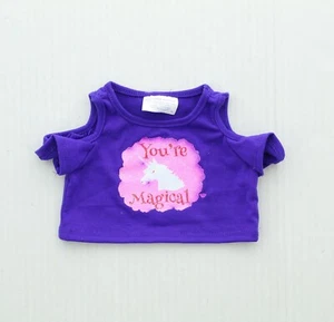 Camisa mágica púrpura Build-A-Bear Workshop accesorios oso de peluche 026609 - Imagen 1 de 3