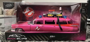 2025 Jada PINK SLIPS 1/24th GHOSTBUSTERS ECTO-1 PINK CHASE - Picture 1 of 2
