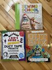 Lot of 3 hardcover children’s craft project books Duct Tape, Cardboard, Sewing