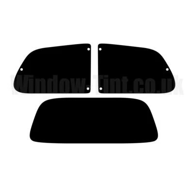 Per Fiat Seicento 3-door 1998-04 Pre Taglio Finestrino Colore Kit 20% Scuro Rear - Image 1 of 4