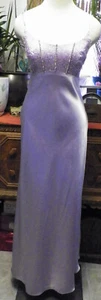 Cache pale lavender jacquard rhinestones bridesmaids evening formal dress 5/6 - Picture 1 of 5