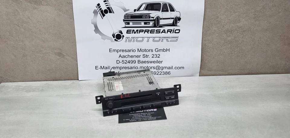 BMW E46 3er Radio CD Business 6512-6916047 Sin Código 65126939661 - Imagen 1 de 4