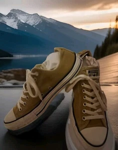 Zapatos de caña baja vintage Converse Chuck Taylor All Star Desert caqui té - Imagen 1 de 24