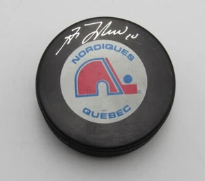 Guy Lafleur HOF Signed Quebec Nordiques Official Game Hockey Puck PSA 194282 - Picture 1 of 2